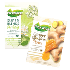Pickwick super blends, evening blend of ginger goodness